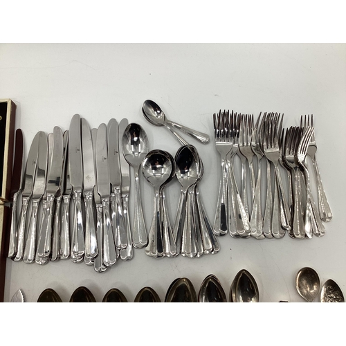 28 - Collection of silver plated and white metal items