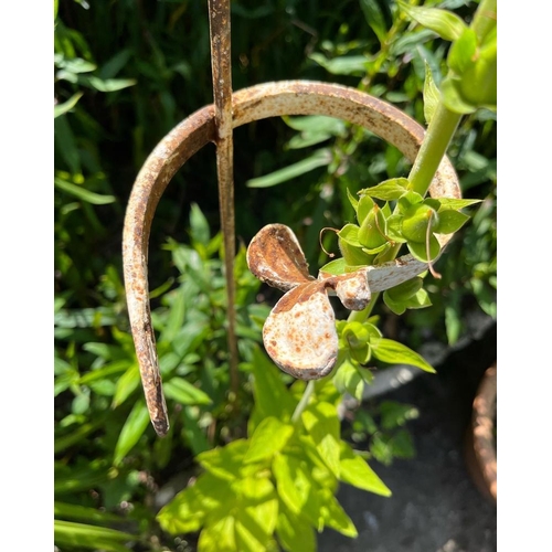 313 - Vintage metal garden stands, for example Foxgloves, see images