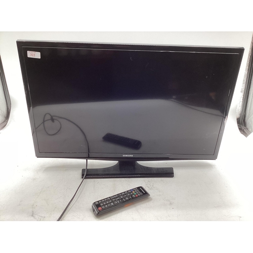 322 - Small Samsung flat screen TV untested 25inch