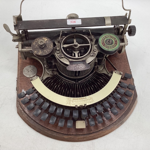 328 - Early C20th Hammond type writer made in the USA