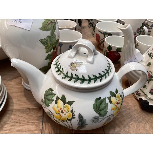 330 - Large collection of Portmerion ceramic items to include tea pots, coffee pots and large bowls