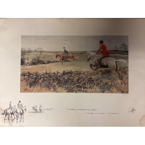 409 - A reproduction copy of a Snaffles print - with some stains and wear and a small framed Snaffles repr... 