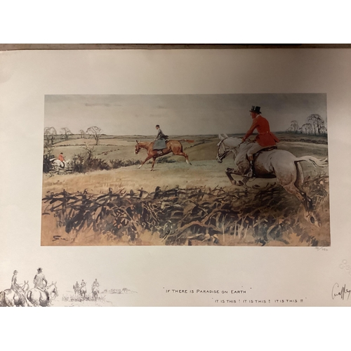 409 - A reproduction copy of a Snaffles print - with some stains and wear and a small framed Snaffles repr... 