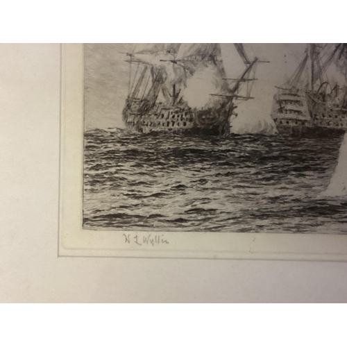 420 - Three William Lionel Wyllie RA RI RE (1851-93) Etchings, each signed in pencil lower left, depicting... 