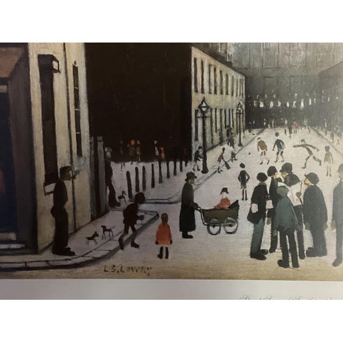 421 - Six glazed and framed L S Lowry Prints, various sizes