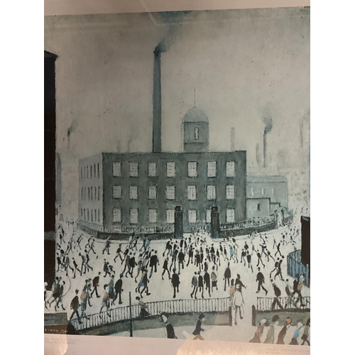 421 - Six glazed and framed L S Lowry Prints, various sizes