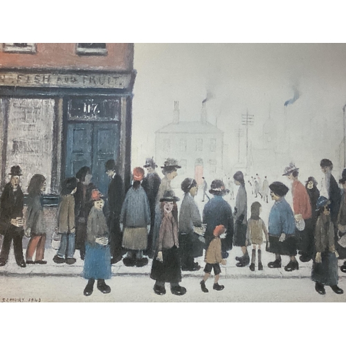 421 - Six glazed and framed L S Lowry Prints, various sizes