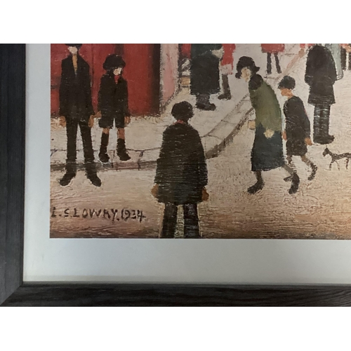 421 - Six glazed and framed L S Lowry Prints, various sizes