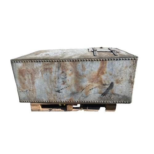 611 - A heavy gage galvanized iron water tank