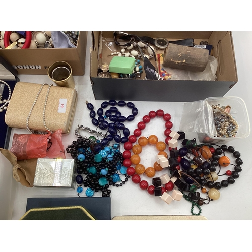 64 - Large collection of costume jewellery and high street fashion watches