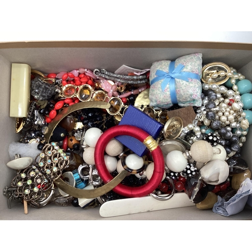 64 - Large collection of costume jewellery and high street fashion watches