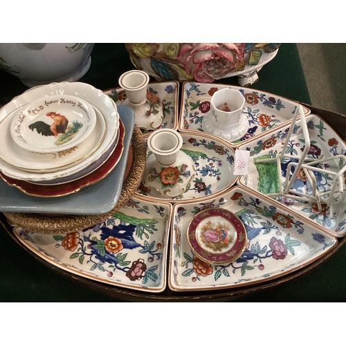 98 - Large collection of C20th ceramics  to include a Duchess bone china gilt tea set, a Parian wear figu... 