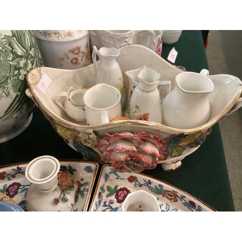 98 - Large collection of C20th ceramics  to include a Duchess bone china gilt tea set, a Parian wear figu... 