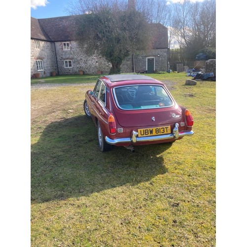 390 - A 1979 MG BGT, UBW 813T, complete with all history and paperwork. With extensive history file and se... 