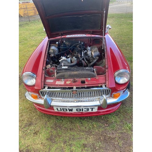 390 - A 1979 MG BGT, UBW 813T, complete with all history and paperwork. With extensive history file and se... 