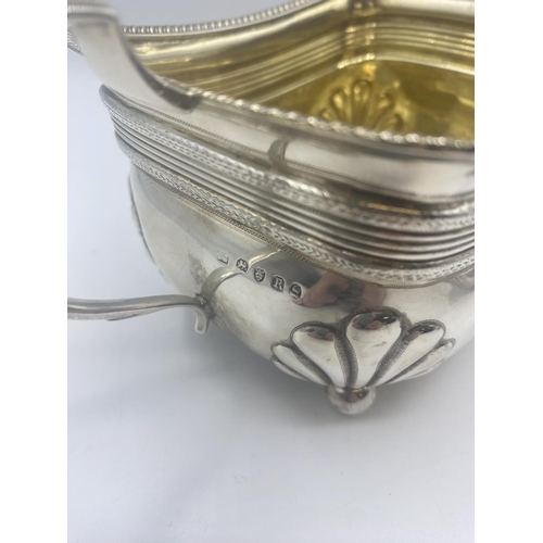 68 - A Sterling Silver Three piece Georgian tea set London 1812. 340zt approx