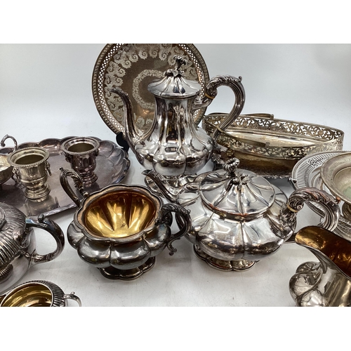 83 - A collection of silver plate (no flatware. flatware is in lot 84)