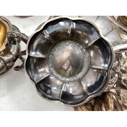 83 - A collection of silver plate (no flatware. flatware is in lot 84)