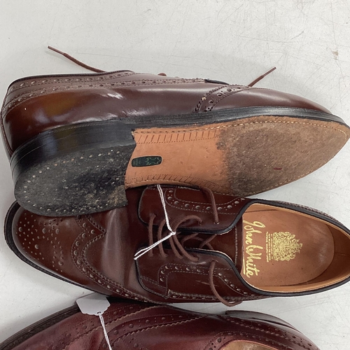 268 - A quantity of Gents leather shoes, sizes 8, 9 , 11, and two ties