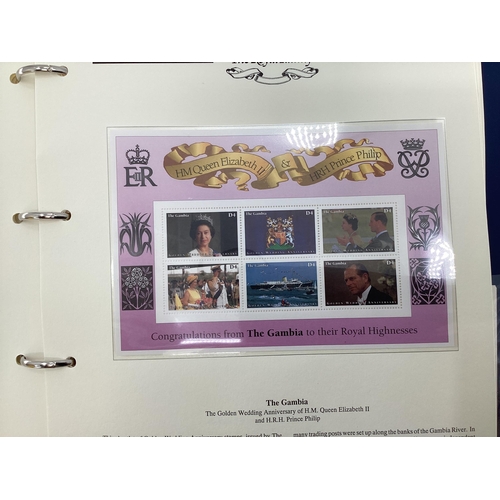 313 - A collection of 1st day covers and coins relating to golden wedding anniversary Elizabeth II and HRH... 