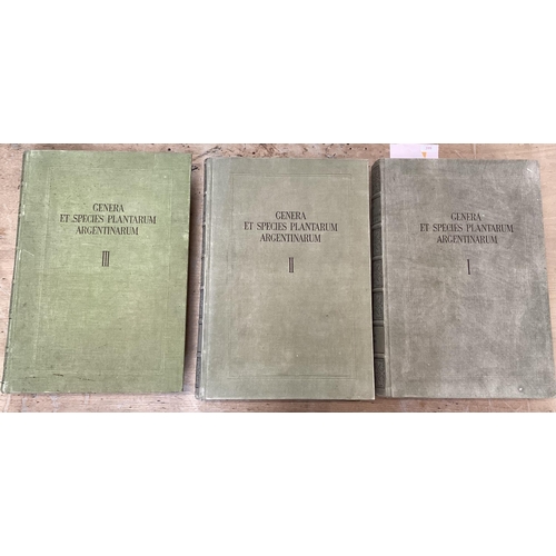 399 - Morans R Descole, Genera Et Species Plantarum Argentarum, in 3 volumes, Kraft LTA, Buenos Airies 194... 