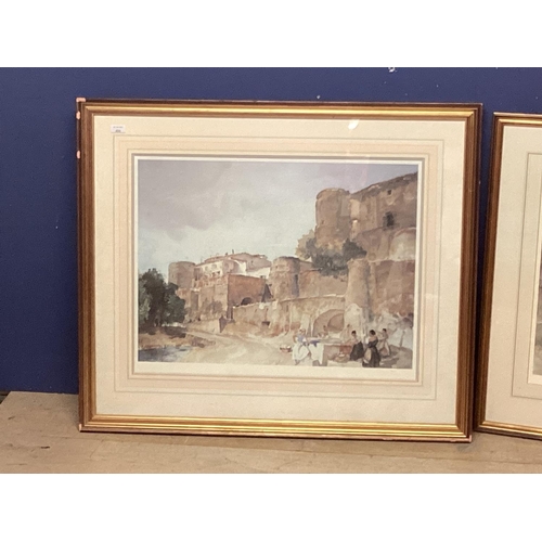 406 - Wiliam Russell FLint (  ) British, Pair of limited edition prints in gilt glazed frames of Italian S... 