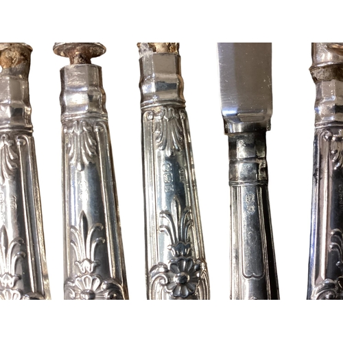 58 - A collection of silver plated flatware and cutlery mostly in The Kings Pattern.