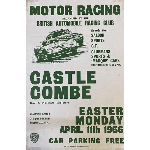 159 - BARC Motor Racing original poster, organised by the British Automobile Racing Club, Events for Saloo... 