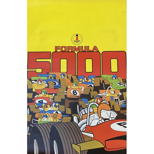 160 - Guards Formula 5000 original proof poster 77cm x 51cm  Condition, good , bar some marks.  Provenance... 