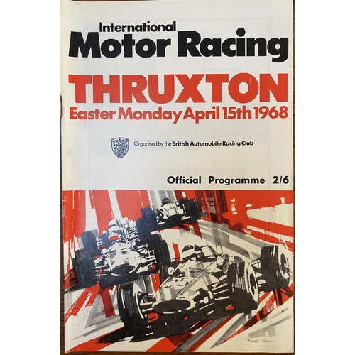 161 - Three original BARC posters and an original official programme, Thruxton International Motor Racing,... 