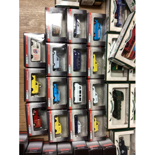 396 - A collection of boxed toys cars to include Corgi Vanguard and days Gone. Quantity.