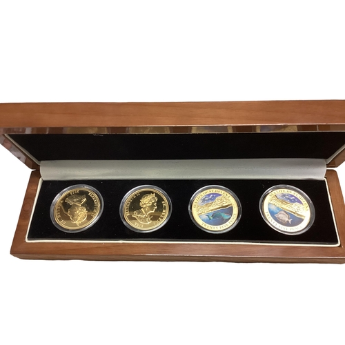 397 - A collection of 20th century commemorative and collectible coins and stamps and bank notes