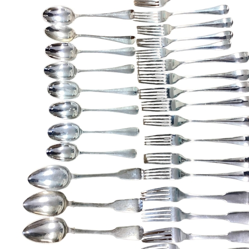 96 - A collection of sterling silver flatware. approx 64ozt.