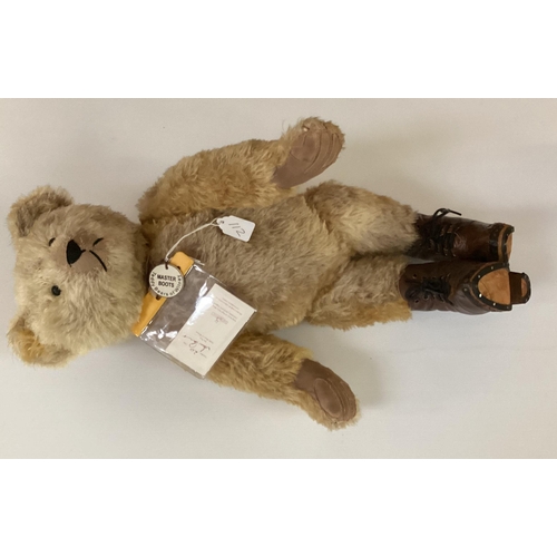 112 - Steiff bear, boxed with certificate, 42cm Petsy replica 1928, 42cm condition as new, and two other h... 