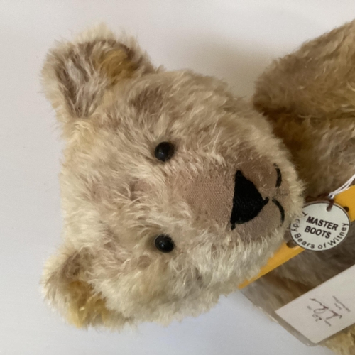 112 - Steiff bear, boxed with certificate, 42cm Petsy replica 1928, 42cm condition as new, and two other h... 