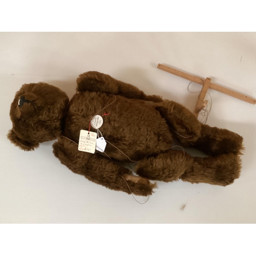 Steiff Phantom-Bar, PUPPET BEAR, 1910 Replica, 1998, limited with