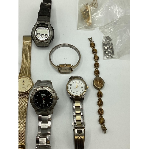 16 - A collection  of vintage wristwatches to include Timex Seiko Sason etc.