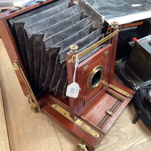 262 - A quantity of vintage cameras including a Marion & Co, 22 & 23 Soho Square, London W, see images