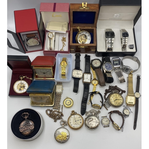 37 - A collection of High Street fashion and vintage watches to include Smiths.