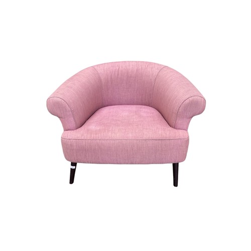 563 - Designers Guild contemporary tub / club chair. 101 cm W