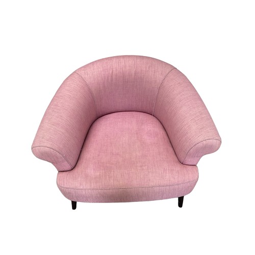 563 - Designers Guild contemporary tub / club chair. 101 cm W