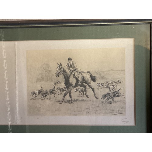 416 - Three small Snaffles prints, all signed in pencil with dedications to mount, 1917, 1953, and a a fra... 