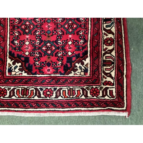 500 - Burgundy colour Persian runner with beige border line
84 cm x 306 cm