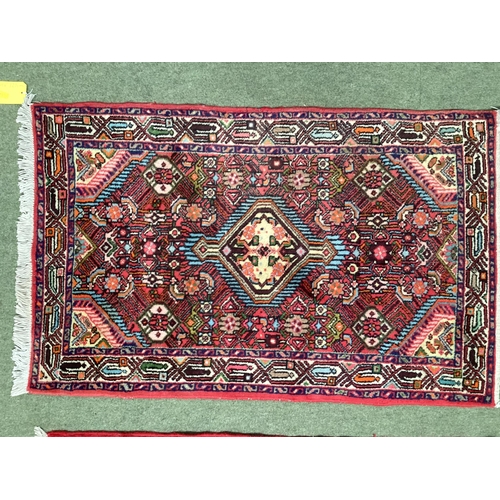 503 - Three small rugs 102 cm x 161cm, 79 cm x 123 cm, 80 cm x 119 cm