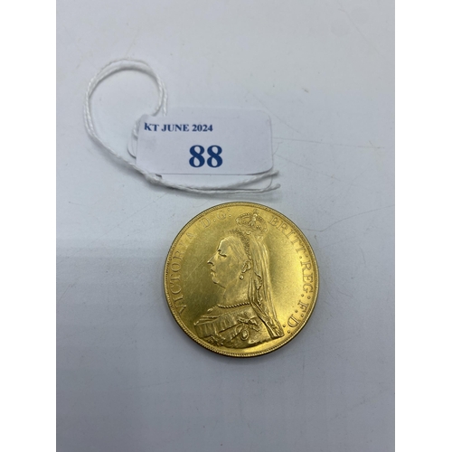 88 - A reproduction gold coin (tests approx 18ct) Marked 1887. Hong Kong produced circa 1985. 40.00g