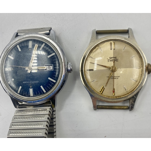 110 - Three vintage watches. Hudson, Smiths and Timex.