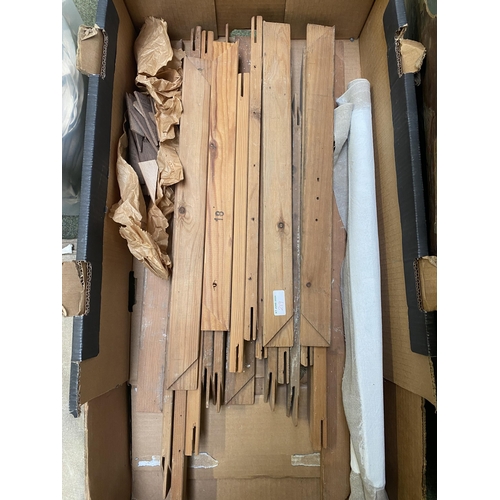 219 - A quantity of artist materials, including a wooden cased set with wooden easel and metal divisional ... 