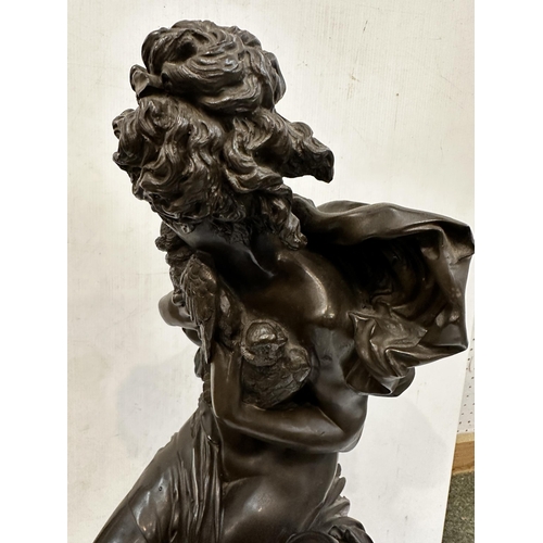 283 - After Albert Ernest Carrier-Belleuse (1824-1887) A resin model  'Allegorie de la Paix'  bears etched... 