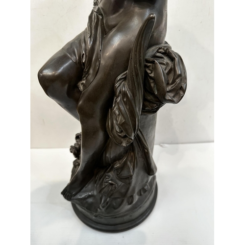 283 - After Albert Ernest Carrier-Belleuse (1824-1887) A resin model  'Allegorie de la Paix'  bears etched... 