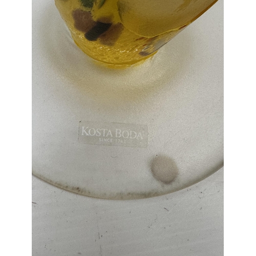 287 - Bertil Vallien for Kosta Boda 'Satelite' glass vase, Etched signature to base with Kosta Boda label.... 